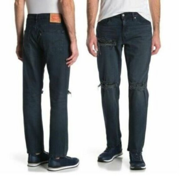 Levi's Men's 541 Athletic Taper Ripped Jeans size 34x32 NEW - Picture 1 of 7